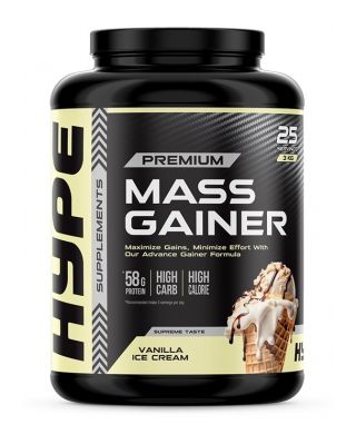 Mass Gainer, Vanilla Ice Cream - 3000g