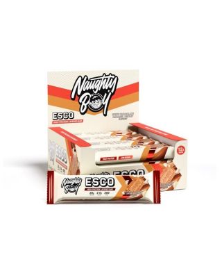ESCO Protein Bar, White Chocolate Caramel Biscuit - 12 x 65g