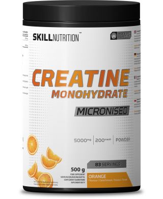 Micronised Creatine Monohydrate Flavoured, Orange - 500g