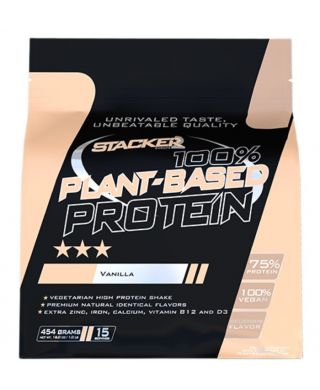 100% Plant Based Protein, Vanilla - 454g
