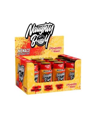 Menace Pre-Workout Shot, Strawberry & Mango - 12 x 60 ml.
