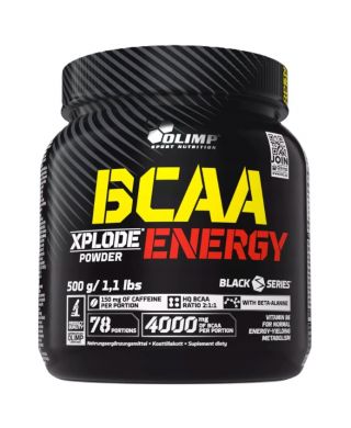BCAA Xplode Energy, Fruit Punch - 500g