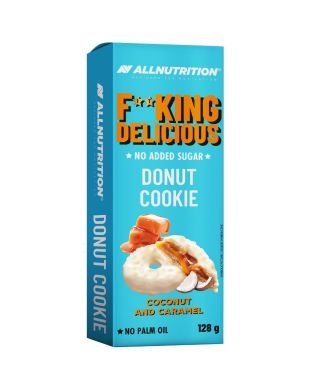 Fitking Delicious Donut Cookie, Coconut and Caramel - 128g
