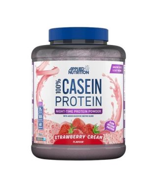 100% Casein Protein, Strawberry Cream  - 1800g