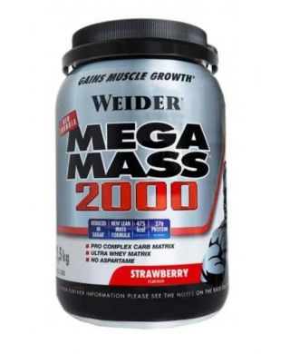 Mega Mass 2000, Strawberry - 1500g